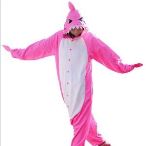 Shark Costume / Pajamas - Pink